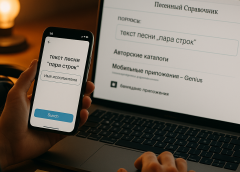 Как найти текст песни по словам и исполнителю